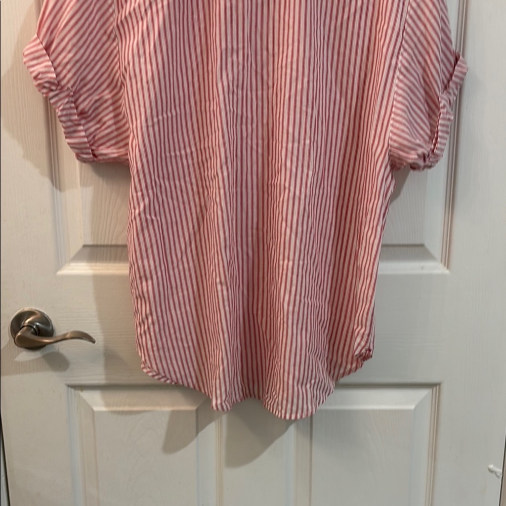 XIRENA stripped button down Shirt size M - Picture 9 of 11